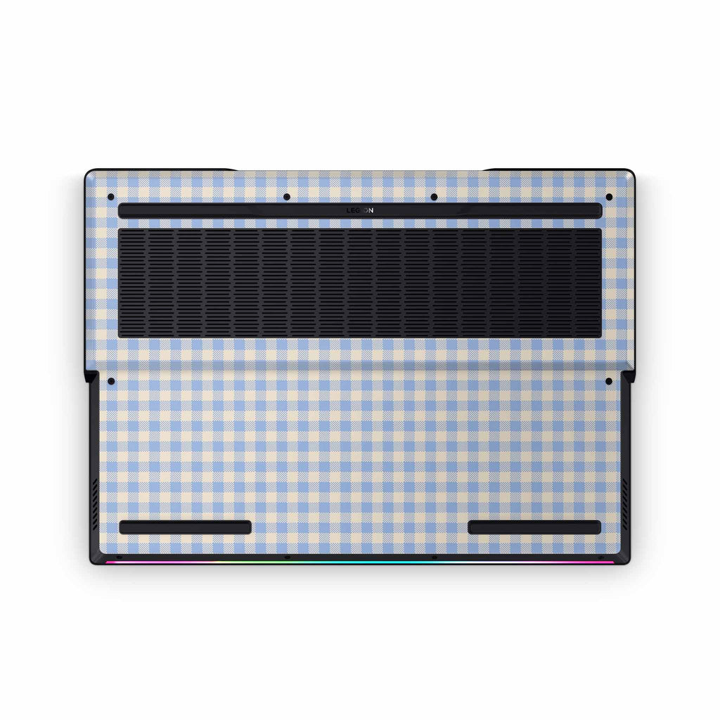 Blue Gingham Lenovo Legion Skin