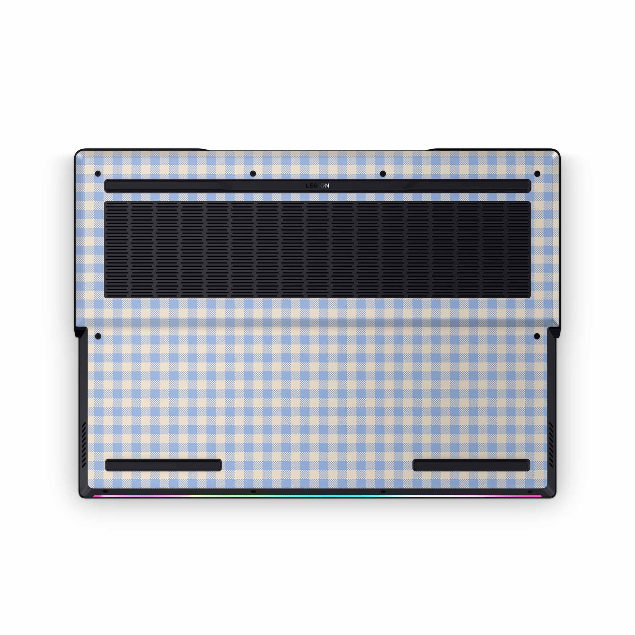 Blue Gingham Lenovo Legion Skin
