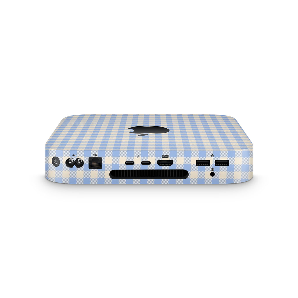 Blue Gingham Mac Mini