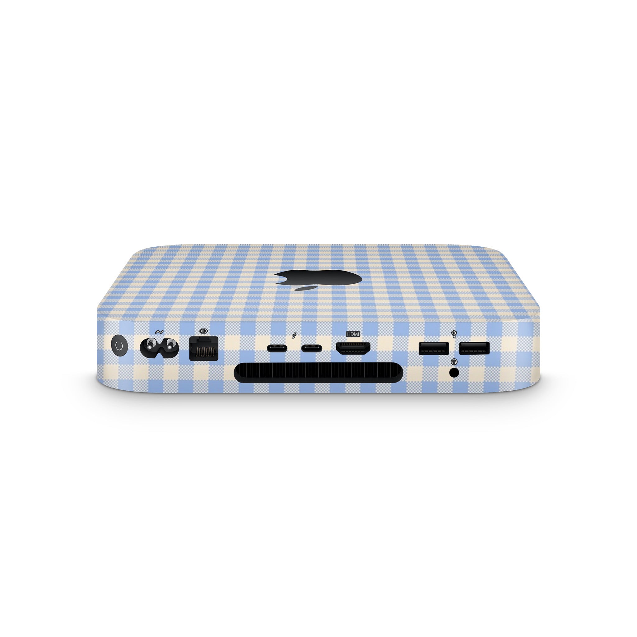 Blue Gingham Mac Mini
