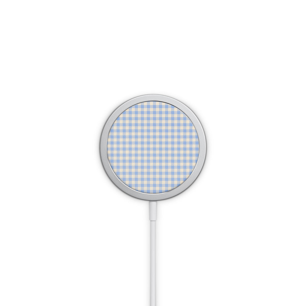Blue Gingham MagSafe Skin