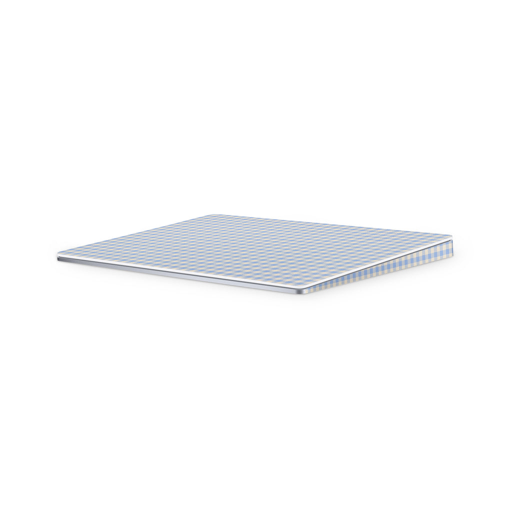 Blue Gingham Magic Trackpad Skin
