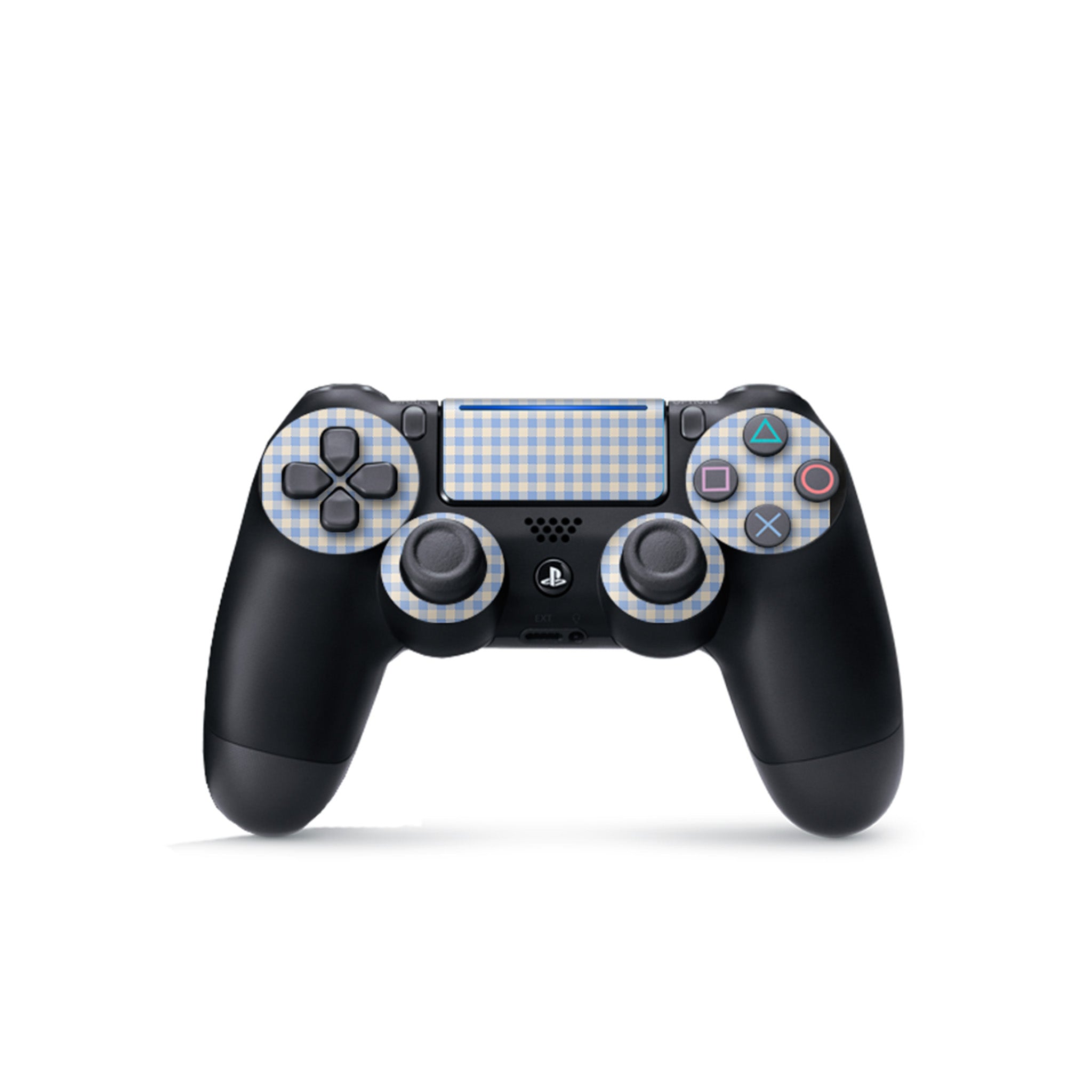 Blue Gingham Playstation 4 Controller Skin
