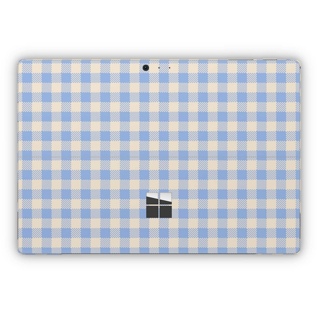 Blue Gingham Microsoft Surface Skin