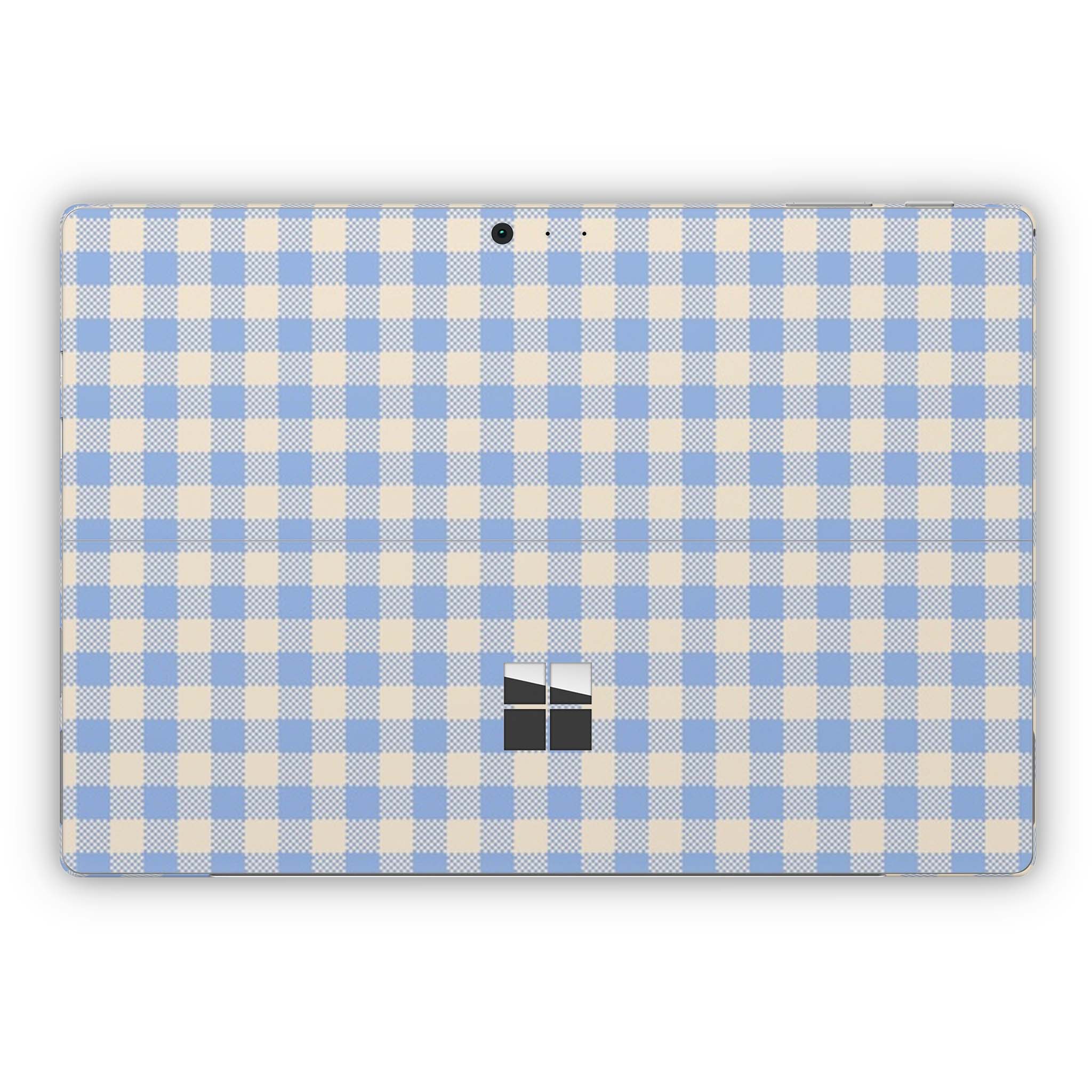 Blue Gingham Microsoft Surface Skin