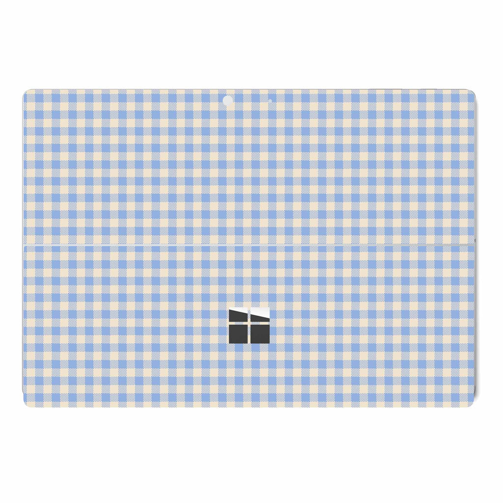 Blue Gingham Microsoft Surface Skin