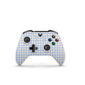 Blue Gingham Xbox One S Controller Skin