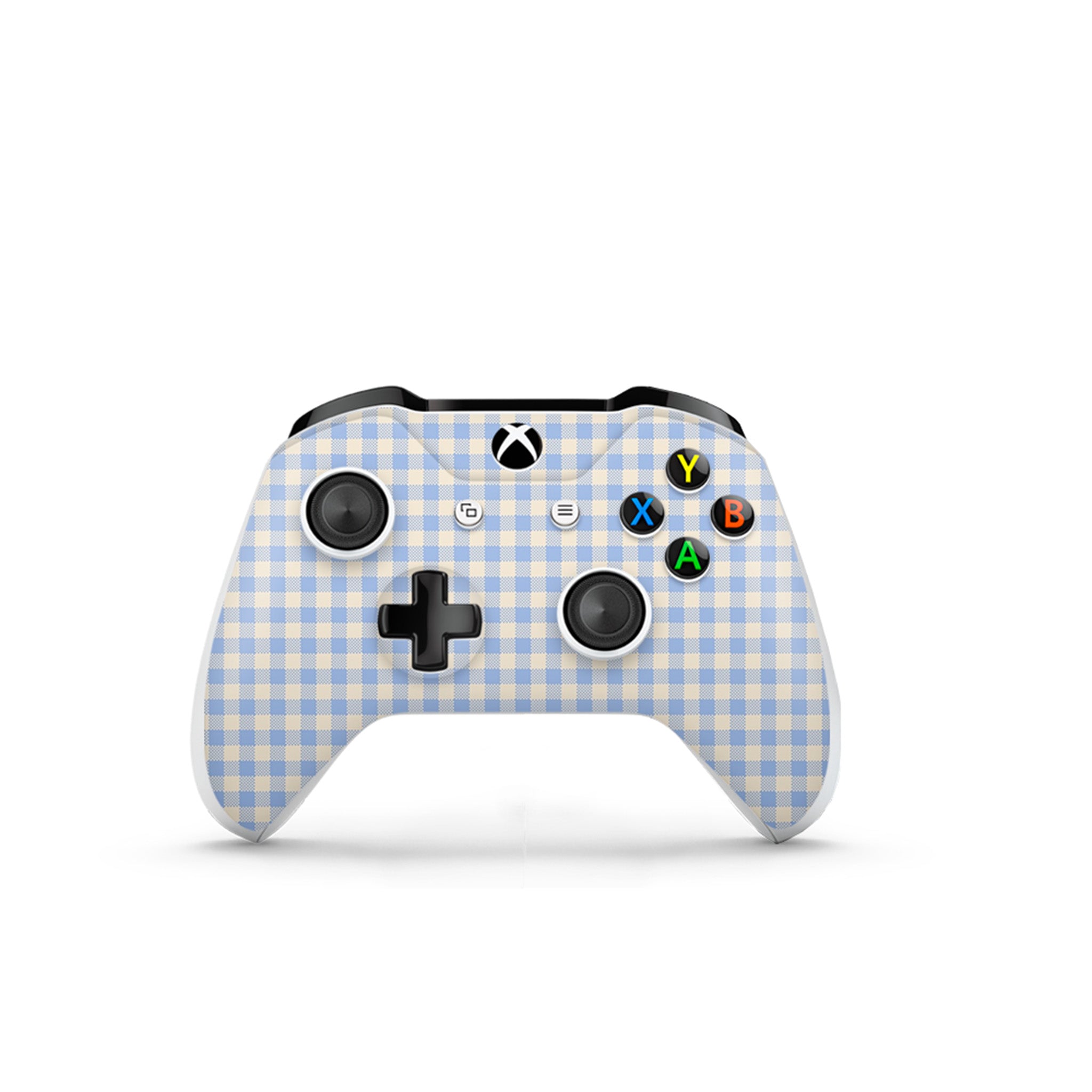Blue Gingham Xbox One S Skin
