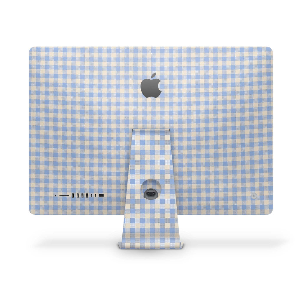 Blue Gingham iMac Skin