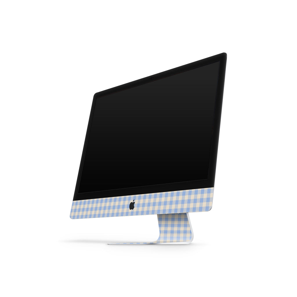 Blue Gingham iMac Skin