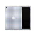 Blue Gingham iPad Skin + Case