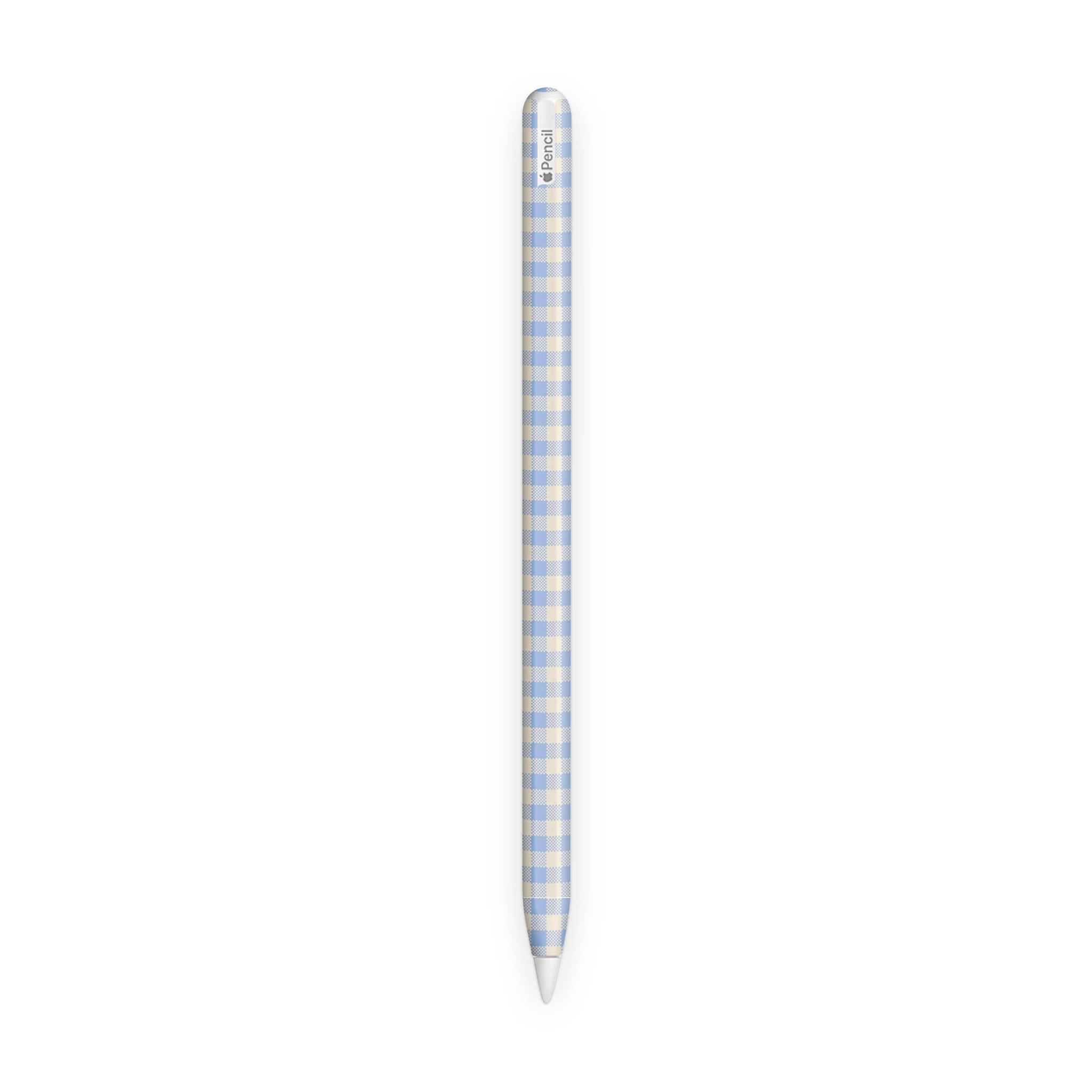 Blue Gingham Apple Pencil Skin