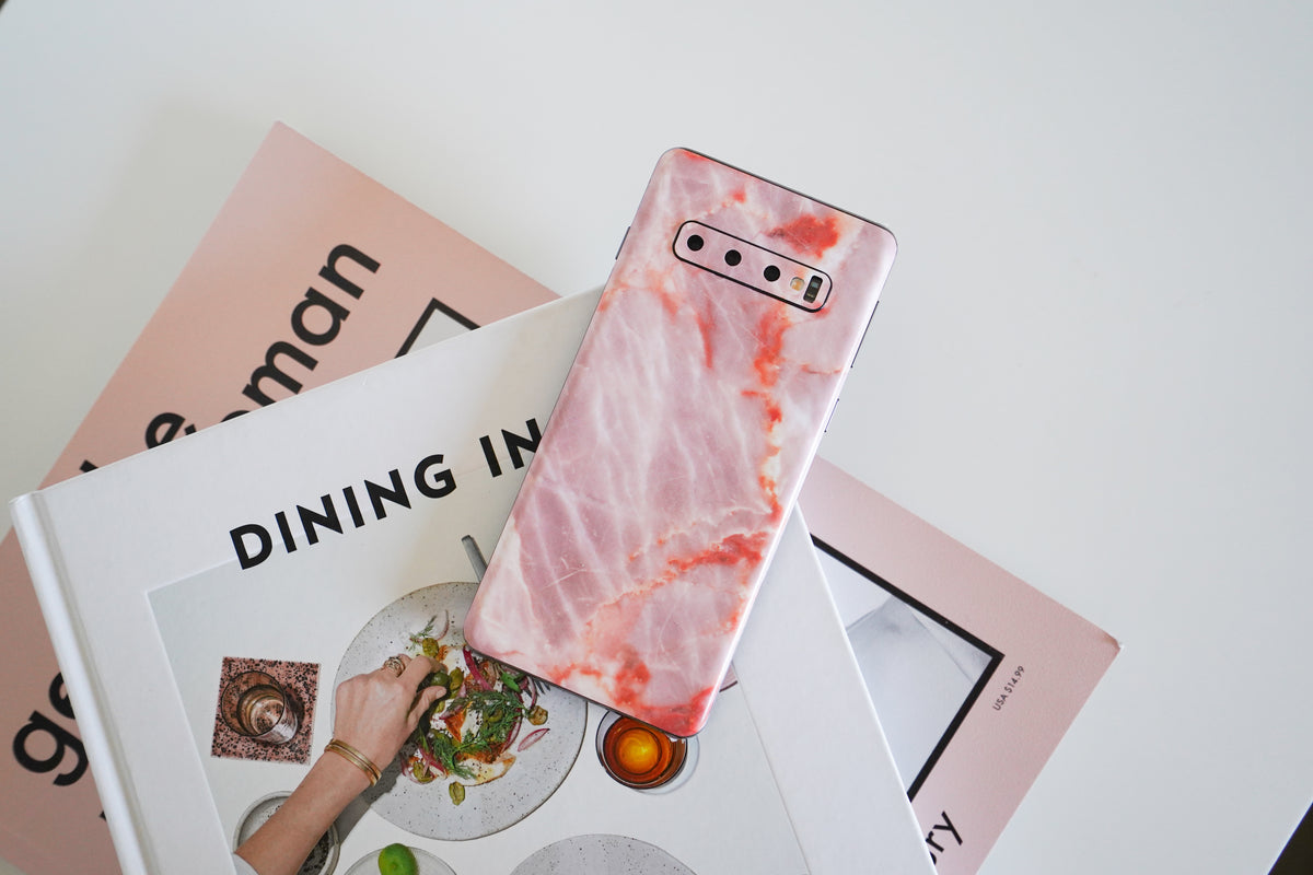 Blush Marble Samsung Galaxy Skin + Case