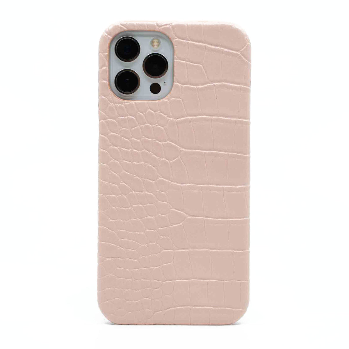 Blush Pink Crocodile iPhone Case