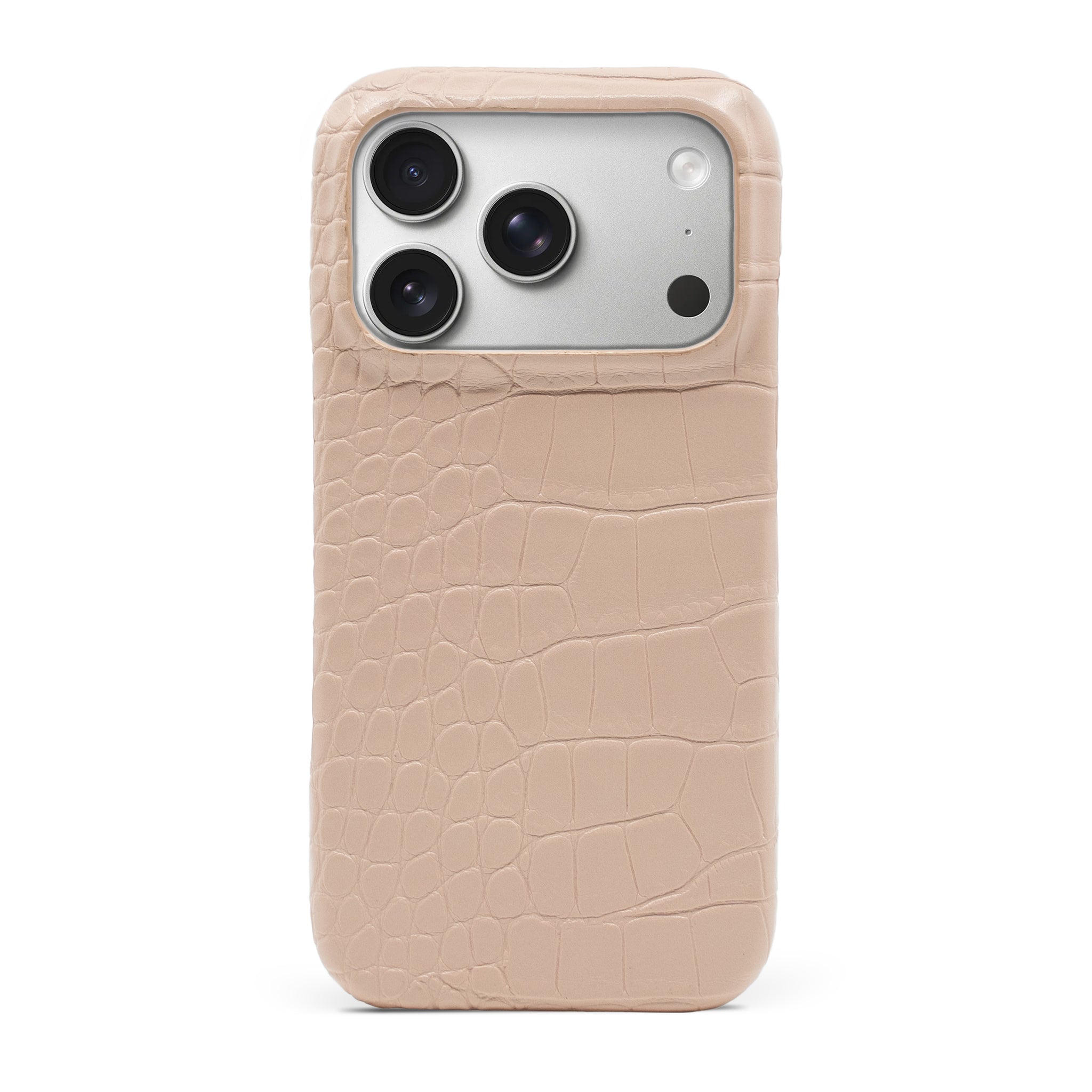 Blush Pink Crocodile iPhone Case