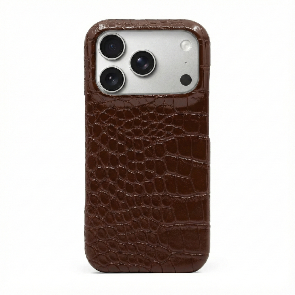 Brown Crocodile iPhone Case
