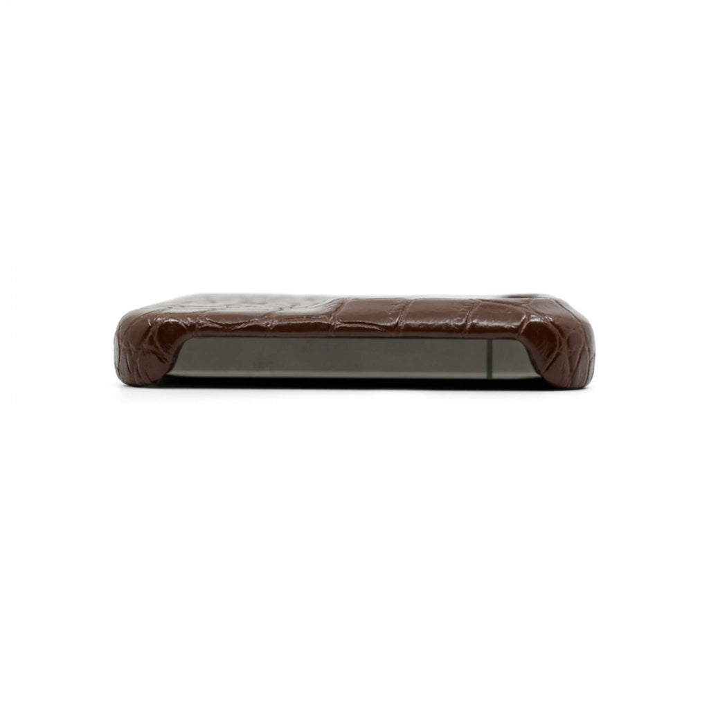 Brown Crocodile iPhone Case