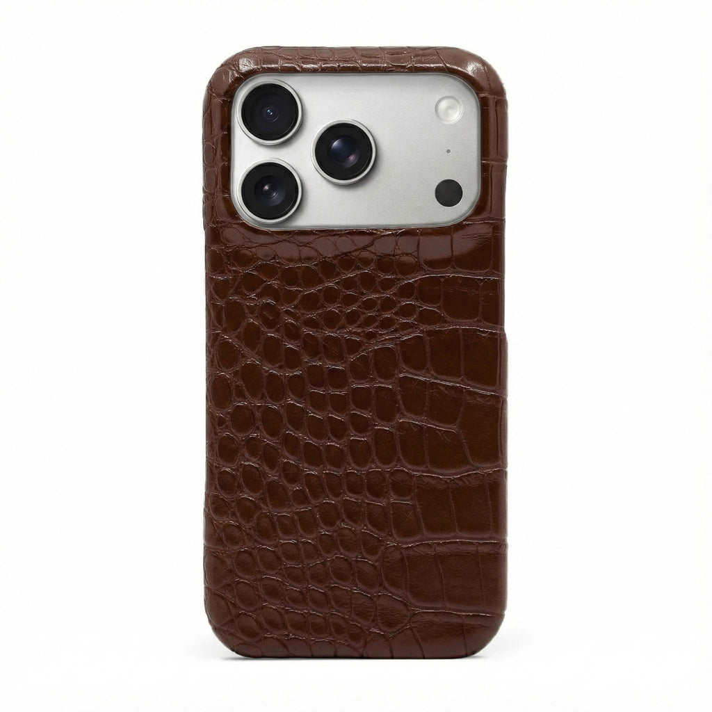 Brown Crocodile iPhone Case