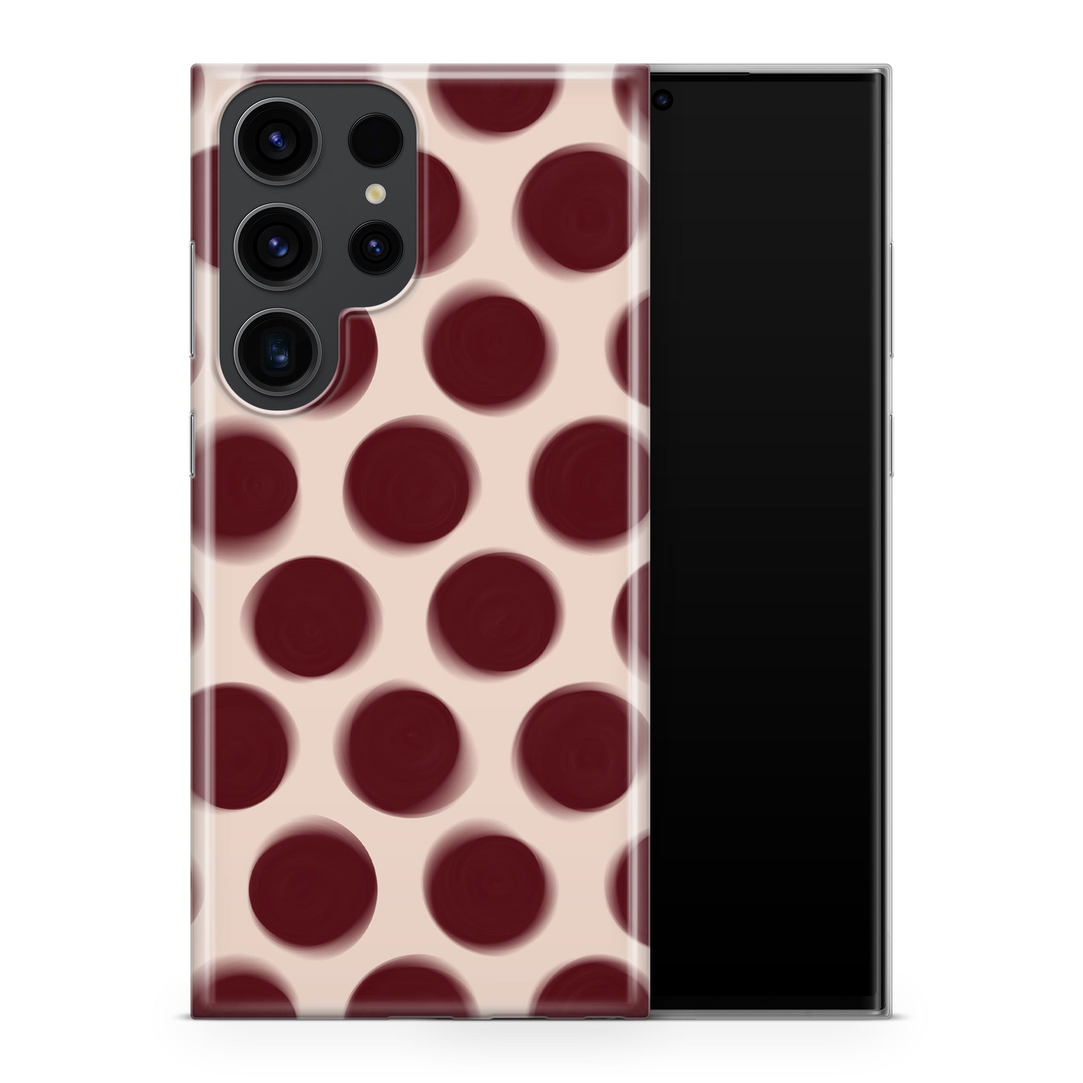 Burgundy Dot Samsung Galaxy Skin + Case