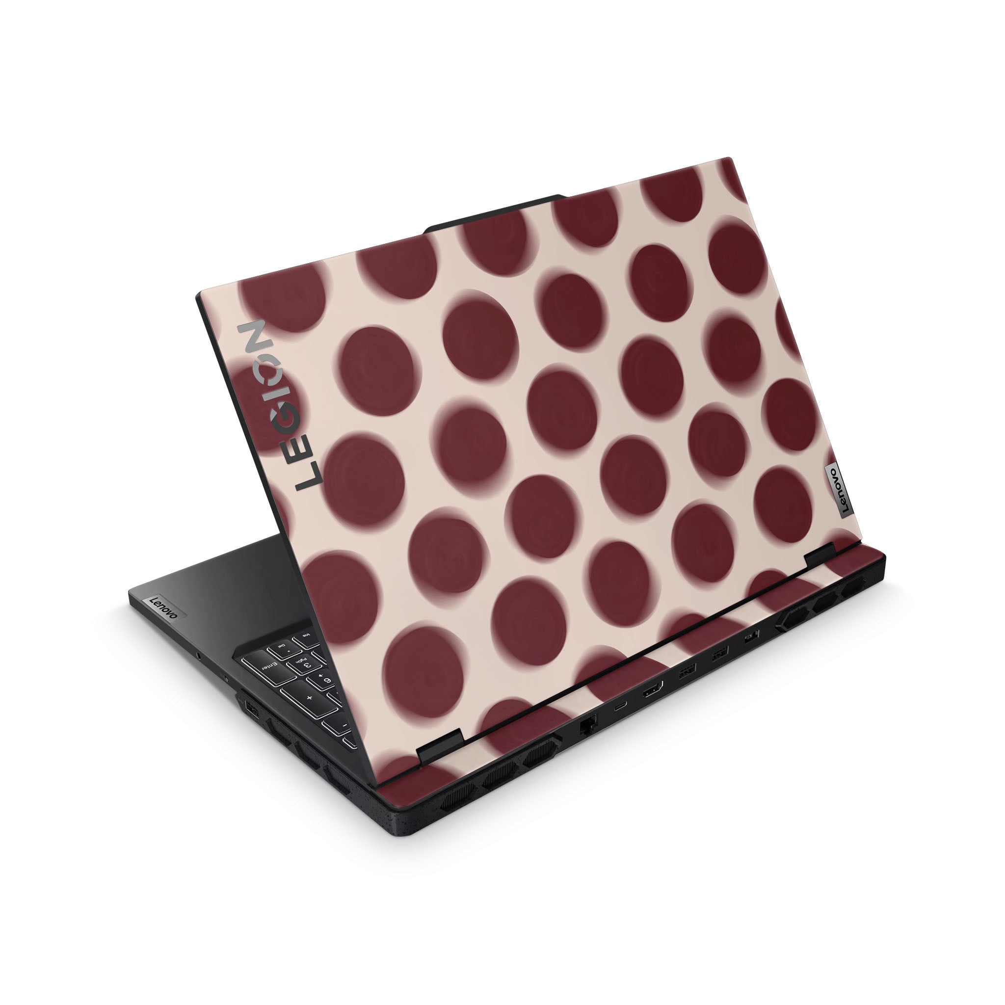 Burgundy Dot Lenovo Yoga Skin