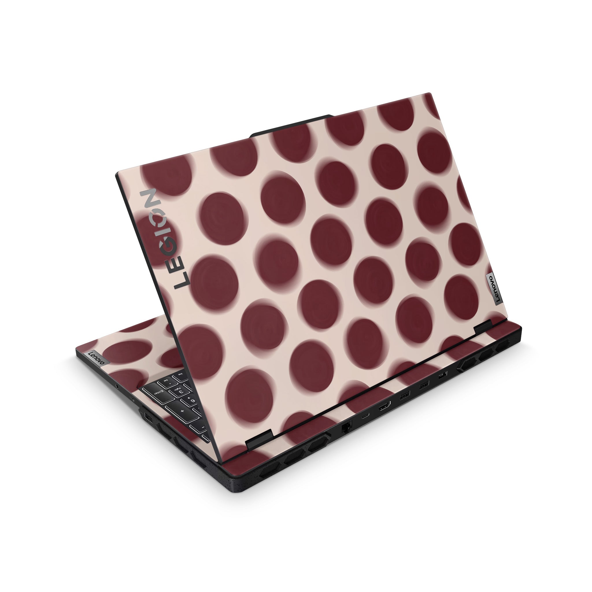 Burgundy Dot Lenovo Yoga Skin