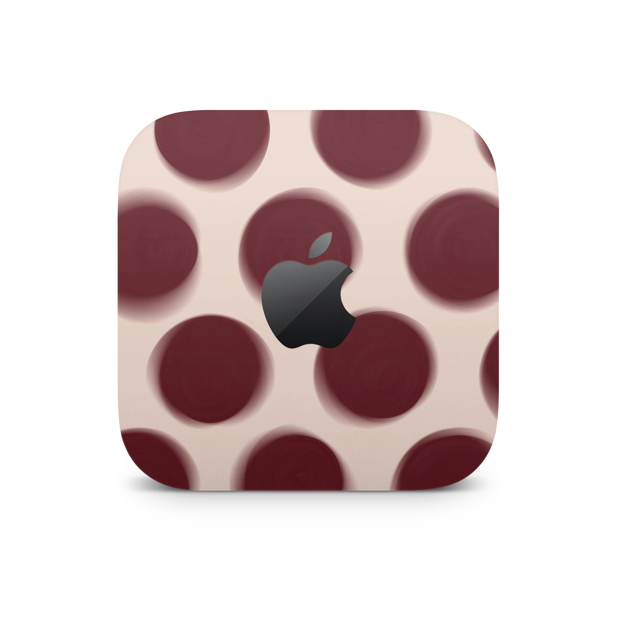 Burgundy Dot Mac Mini