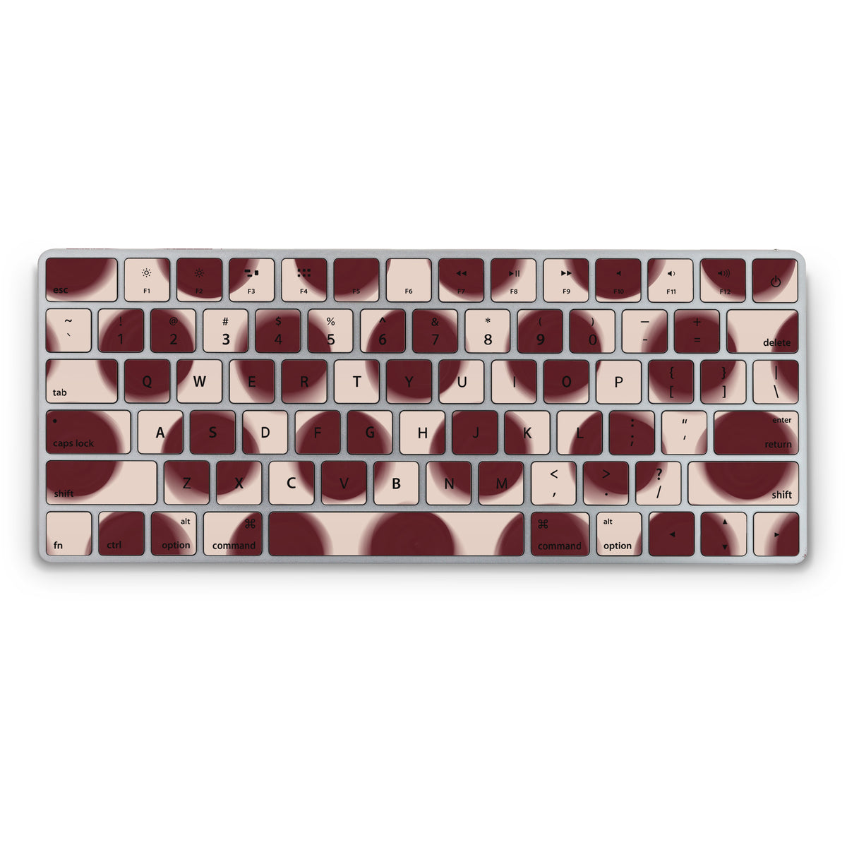 Burgundy Dot Magic Keyboard Skin