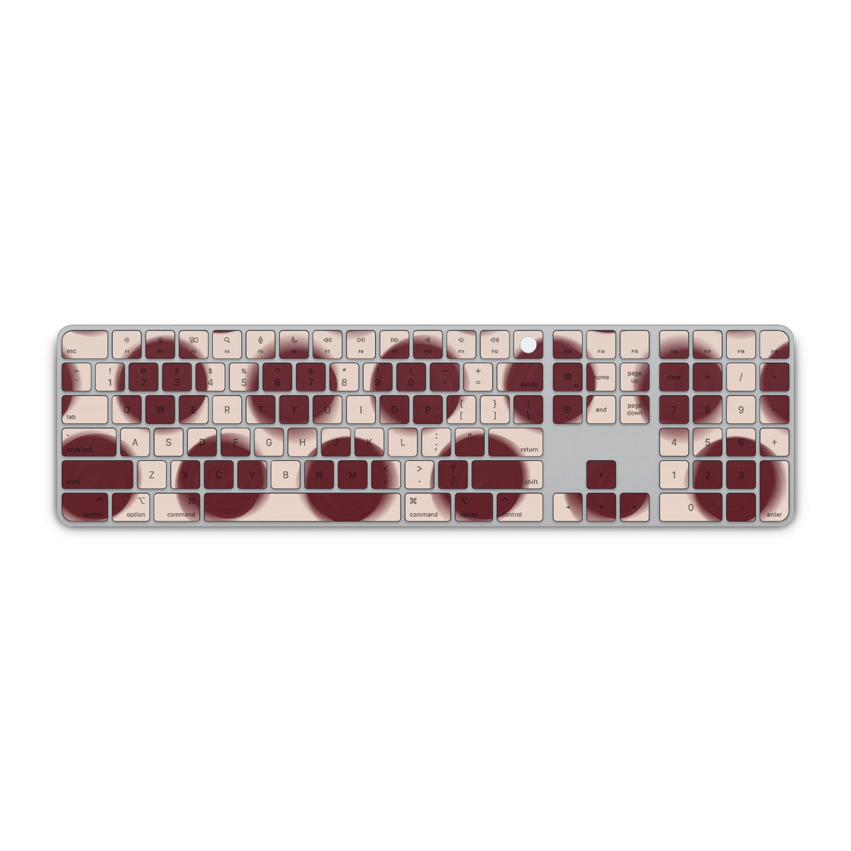 Burgundy Dot Magic Keyboard Skin