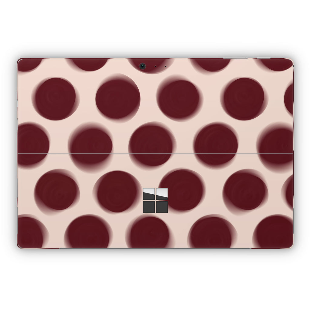 Burgundy Dot Microsoft Surface Skin