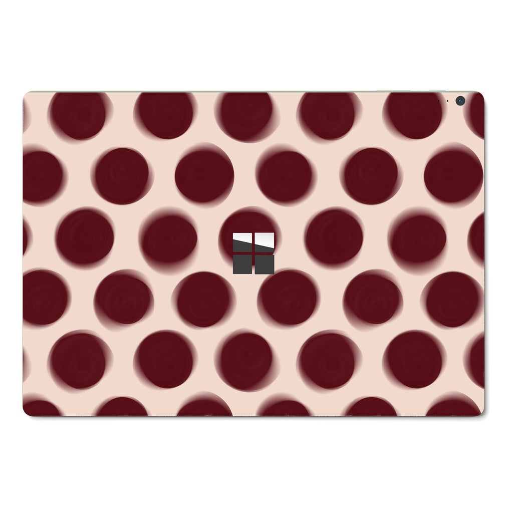 Burgundy Dot Microsoft Surface Skin