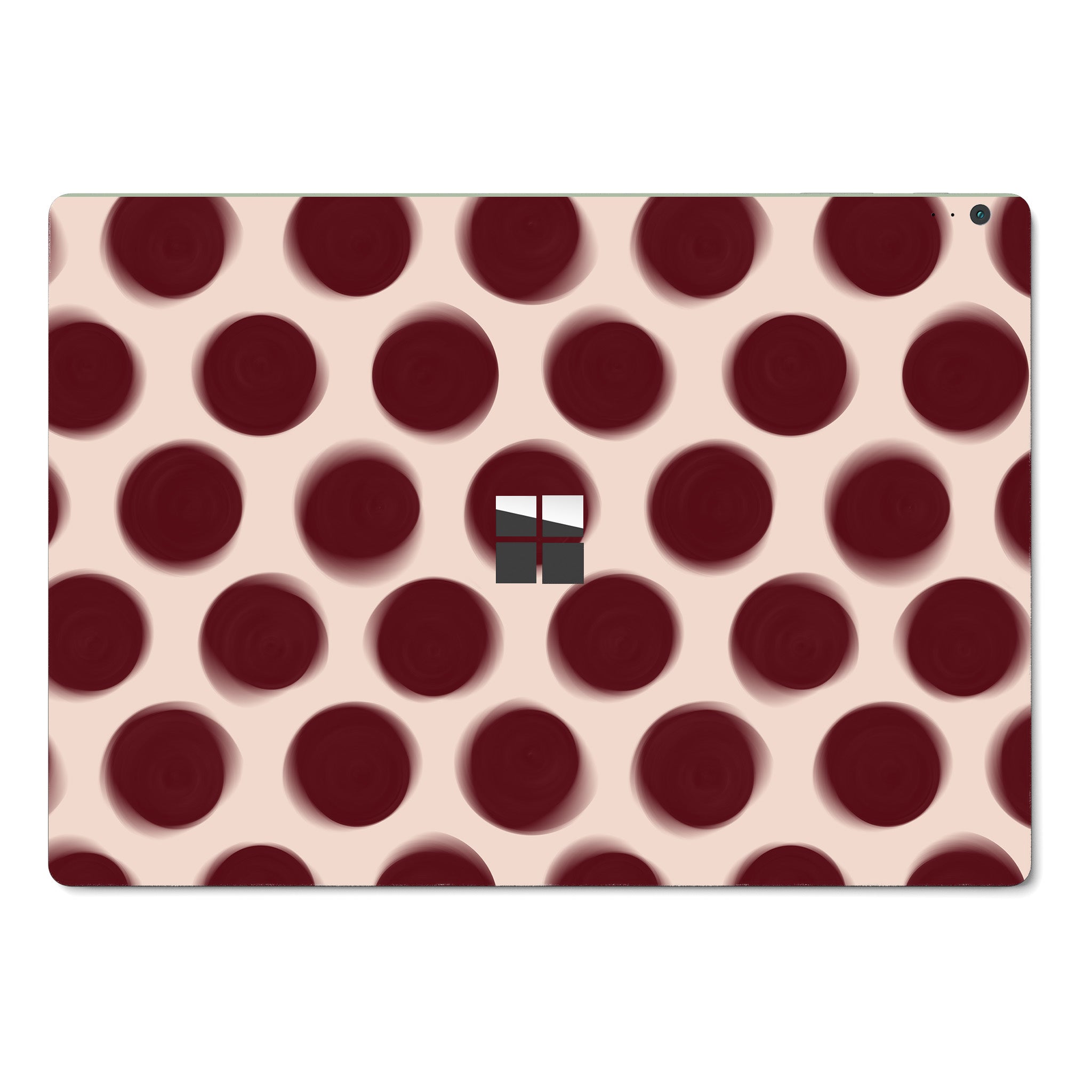 Burgundy Dot Microsoft Surface Skin