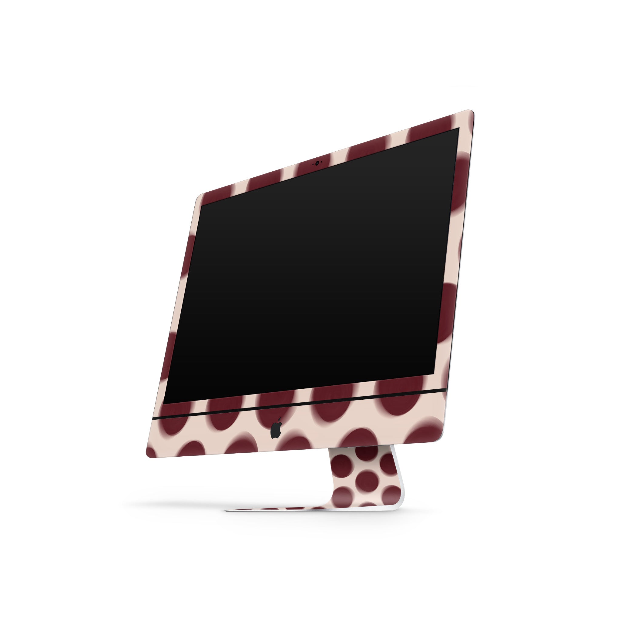 Burgundy Dot iMac Skin
