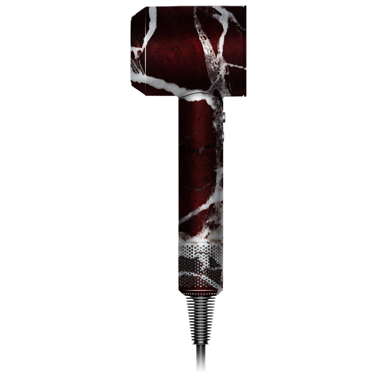 Burgundy Marble Dyson Hair Dryer Skin
