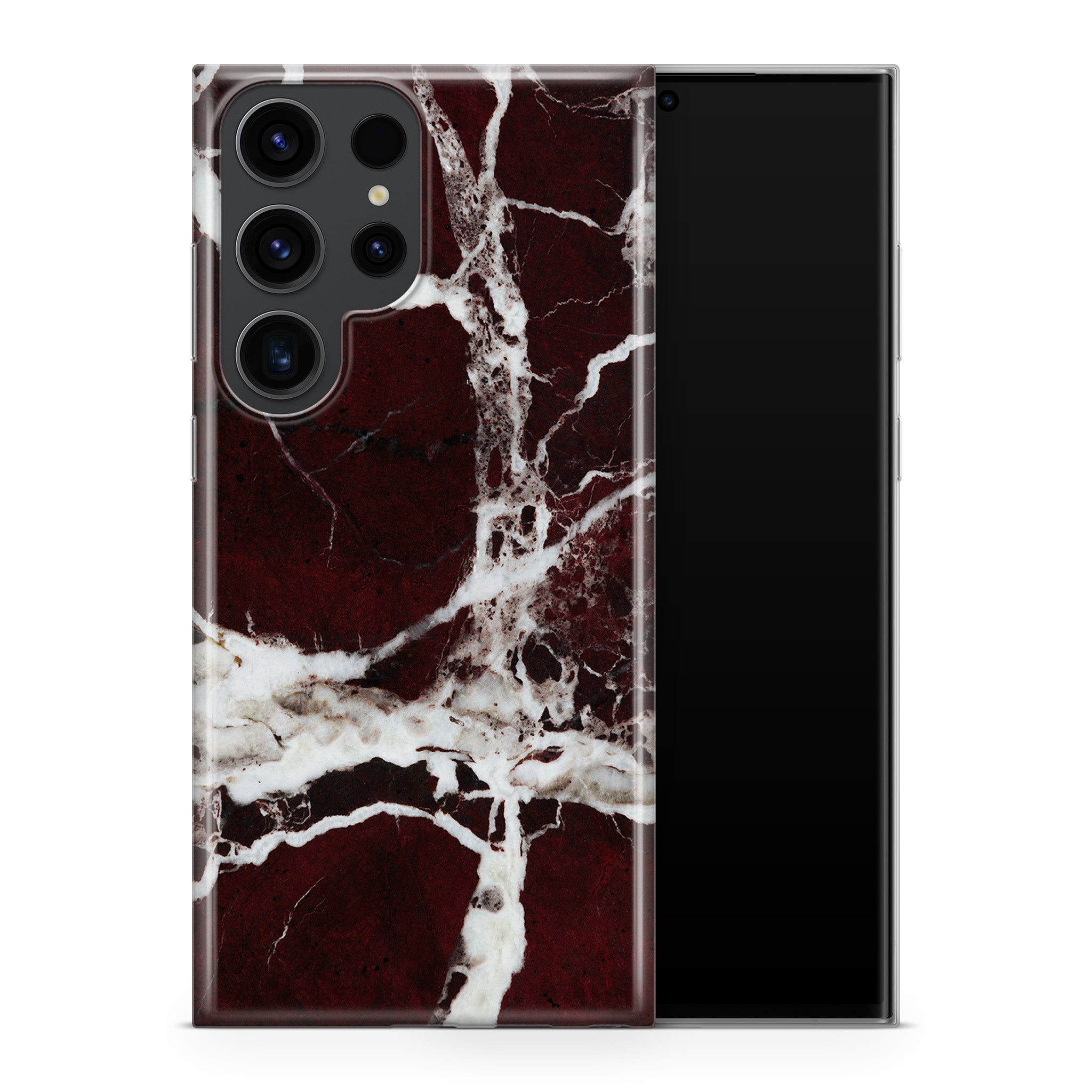 Burgundy Marble Samsung Galaxy Skin + Case