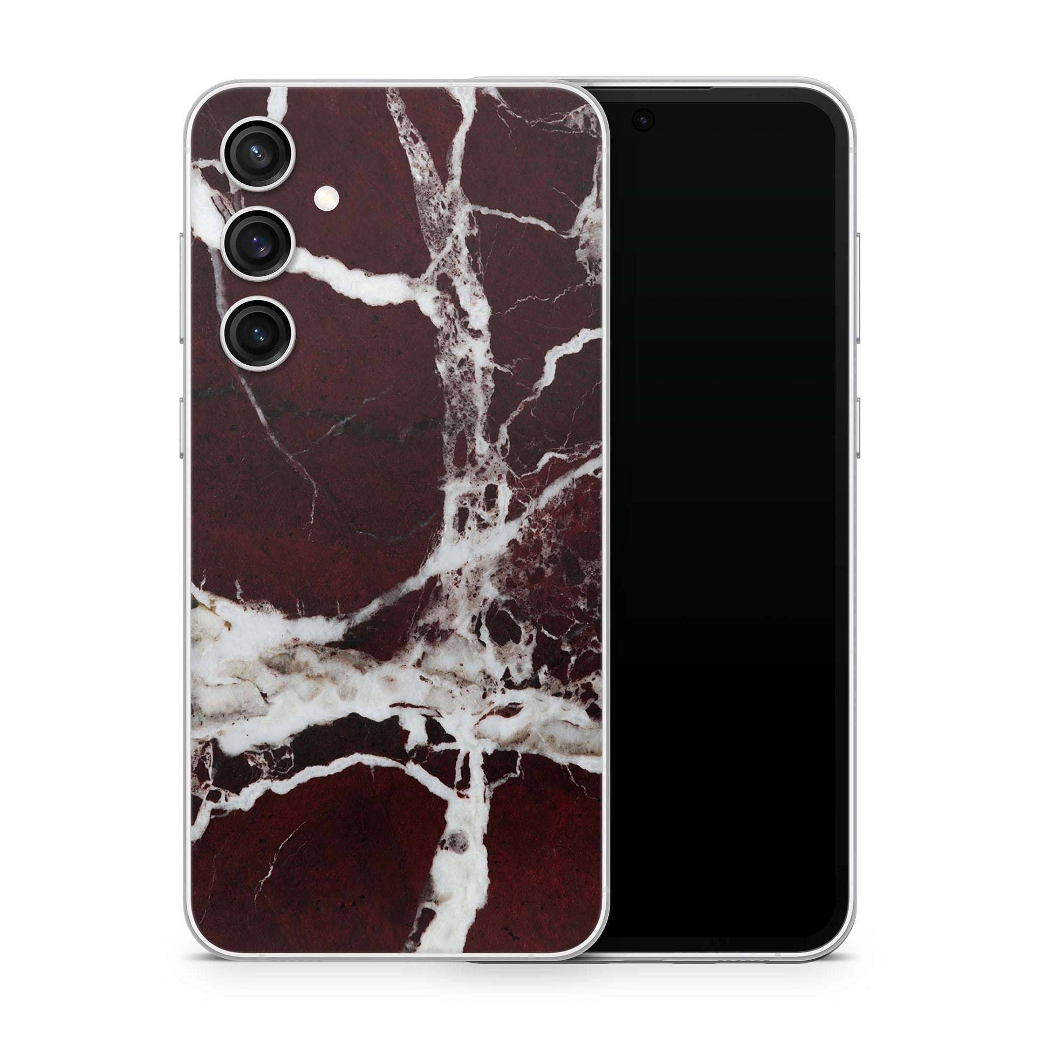 Burgundy Marble Samsung Galaxy Skin + Case