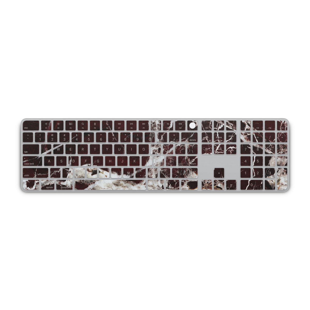 Burgundy Marble Magic Keyboard Skin