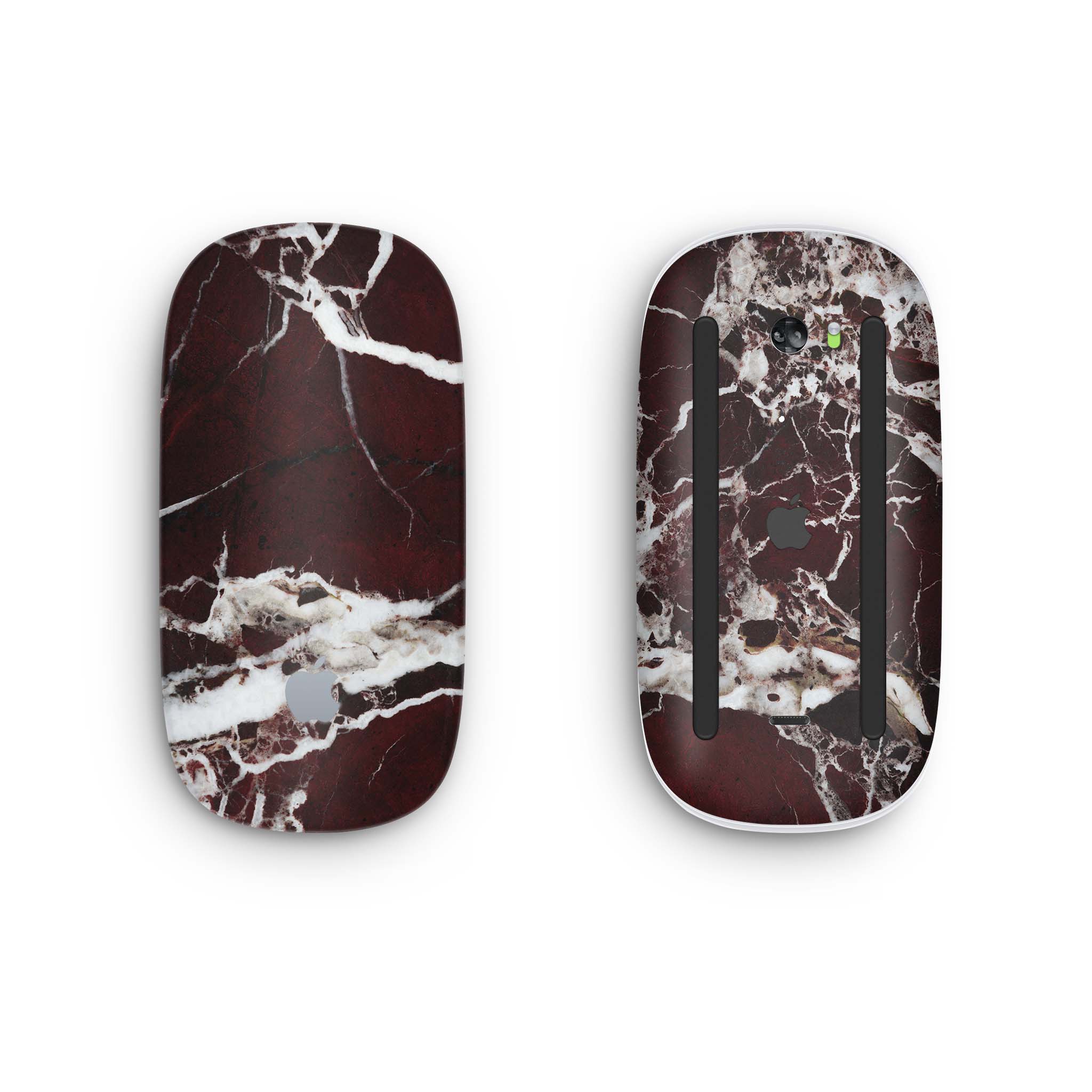 Burgundy Marble Magic Mouse Skin