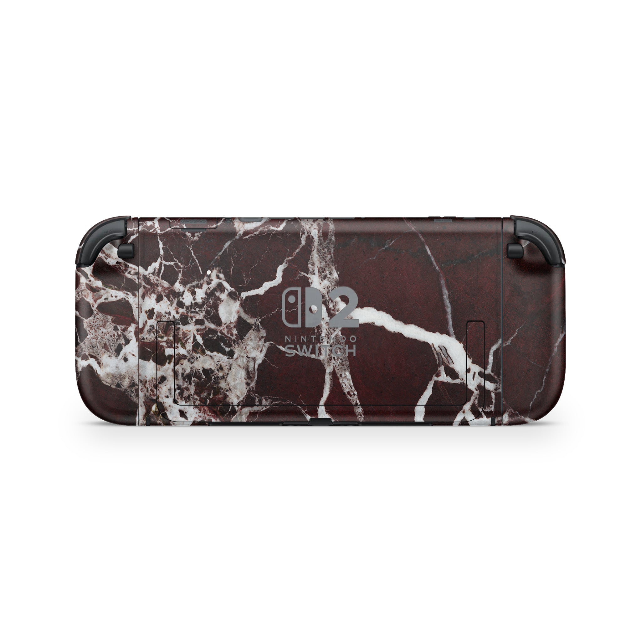 Burgundy Marble Nintendo Switch 2 Skin