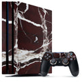 Burgundy Marble Playstation 4 Pro Skin