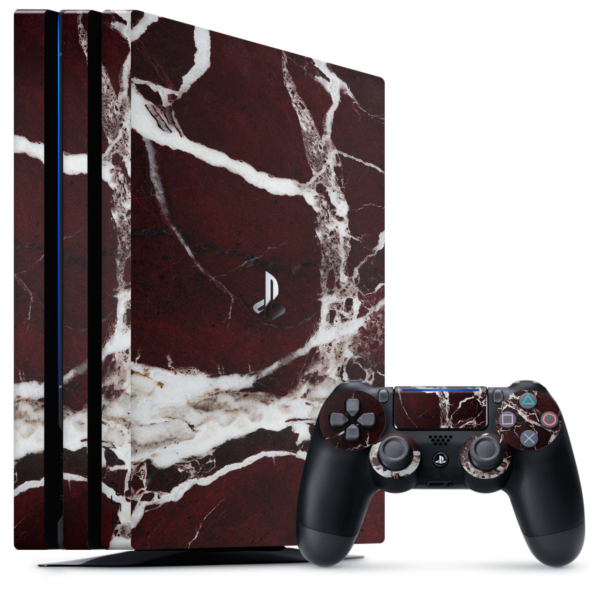 Burgundy Marble Playstation 4 Pro Skin