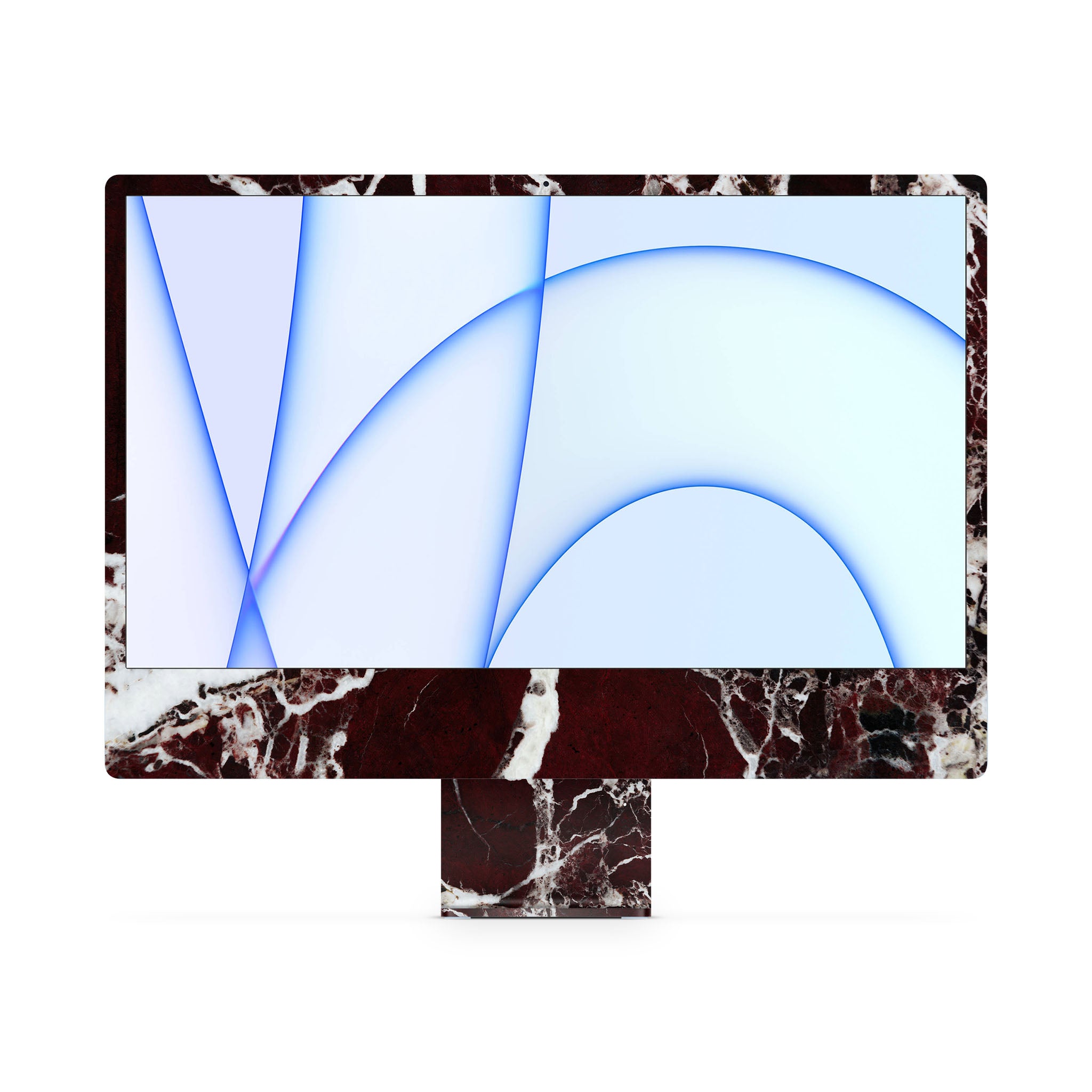Burgundy Marble iMac Skin