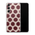 Burgundy Dot Samsung Galaxy Skin + Case