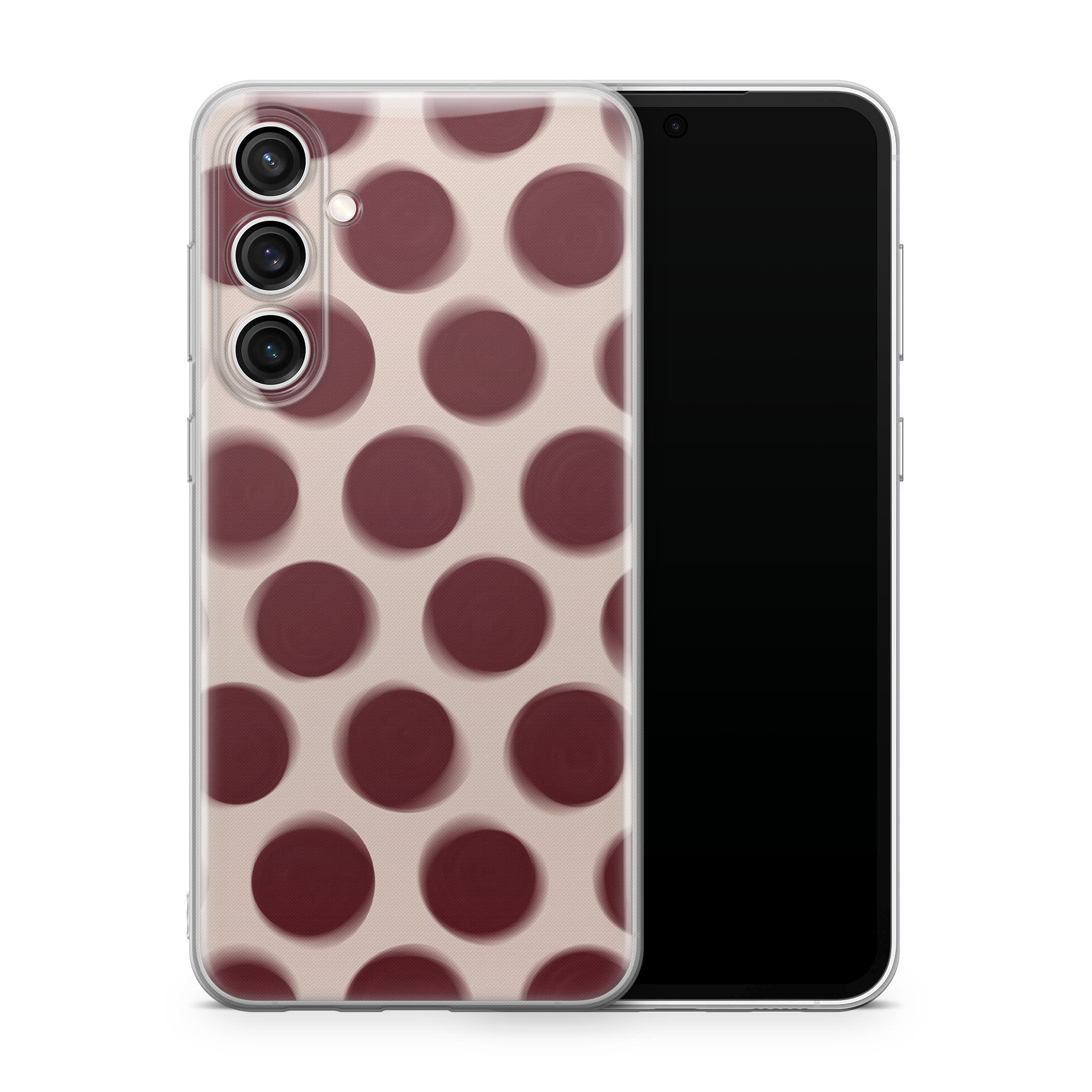 Burgundy Dot Samsung Galaxy Skin + Case