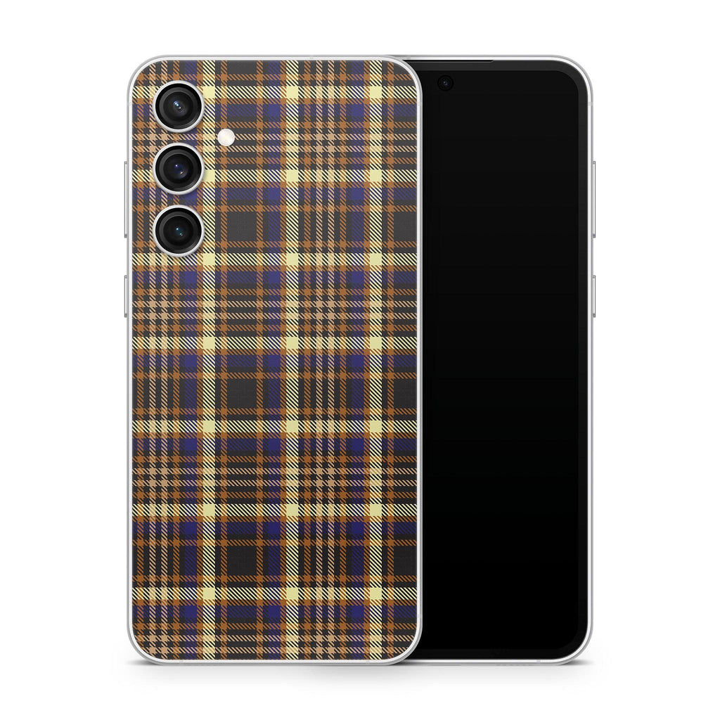 Butterscotch Plaid Samsung Galaxy Skin + Case