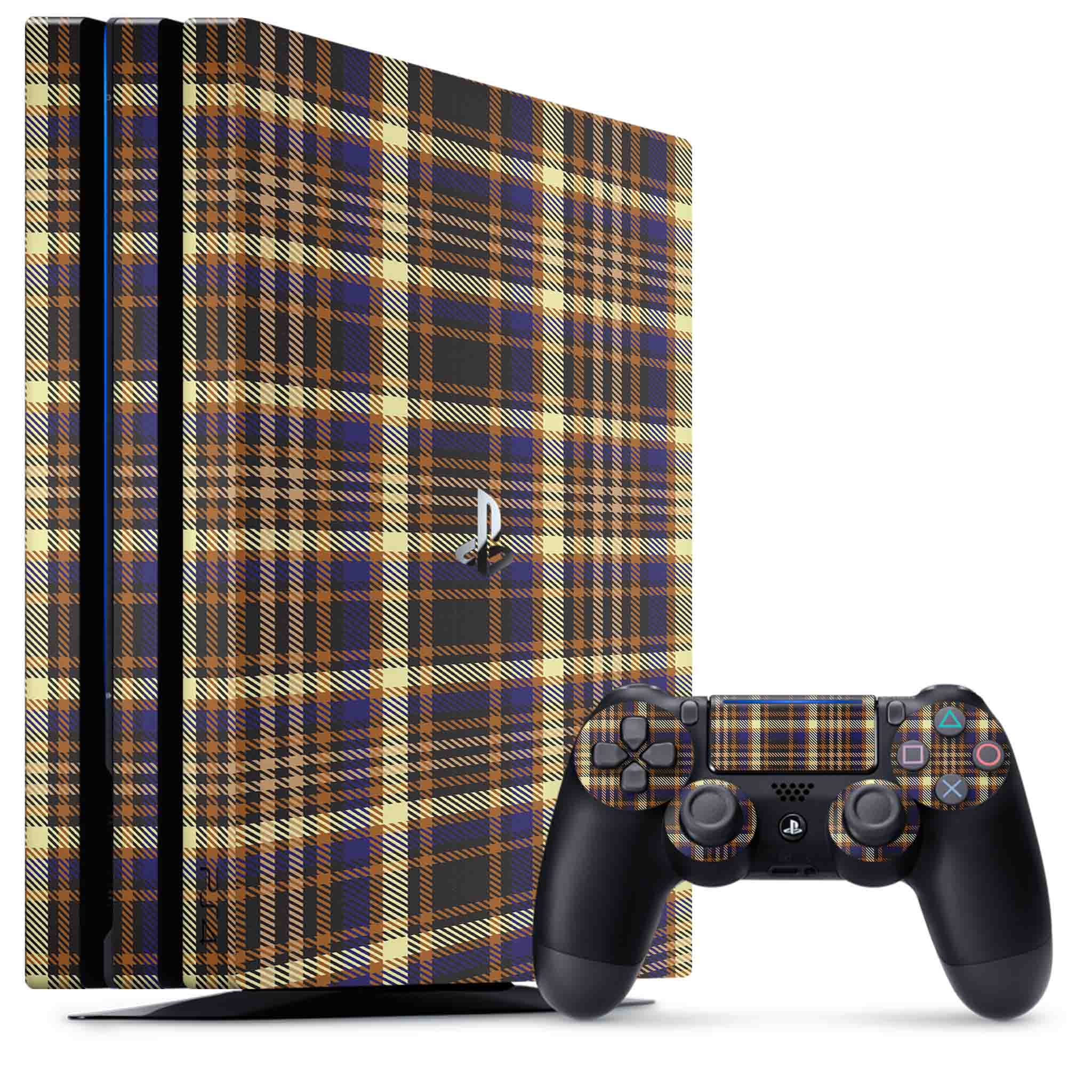 Butterscotch Plaid Playstation 4 Pro Skin