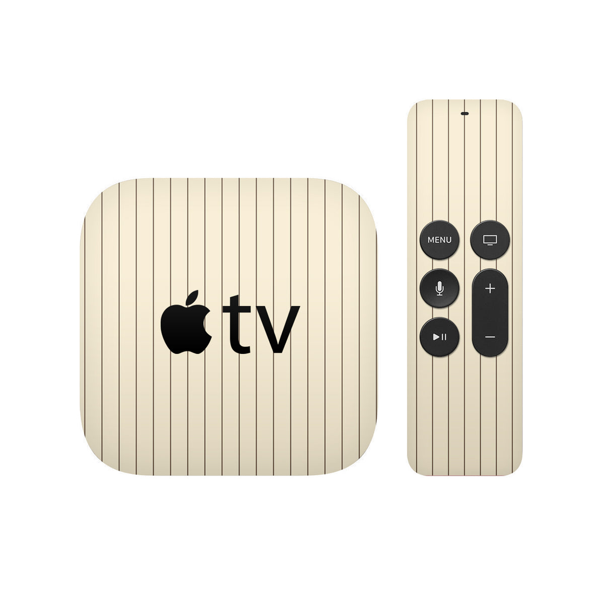 Cream Fine Line Apple TV Skin
