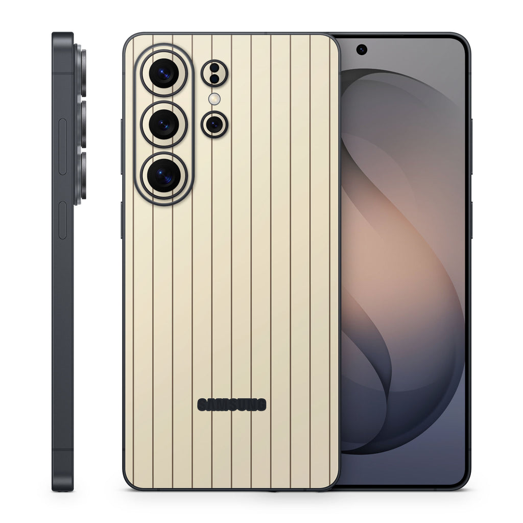 Cream Fine Line Samsung Galaxy Skin + Case
