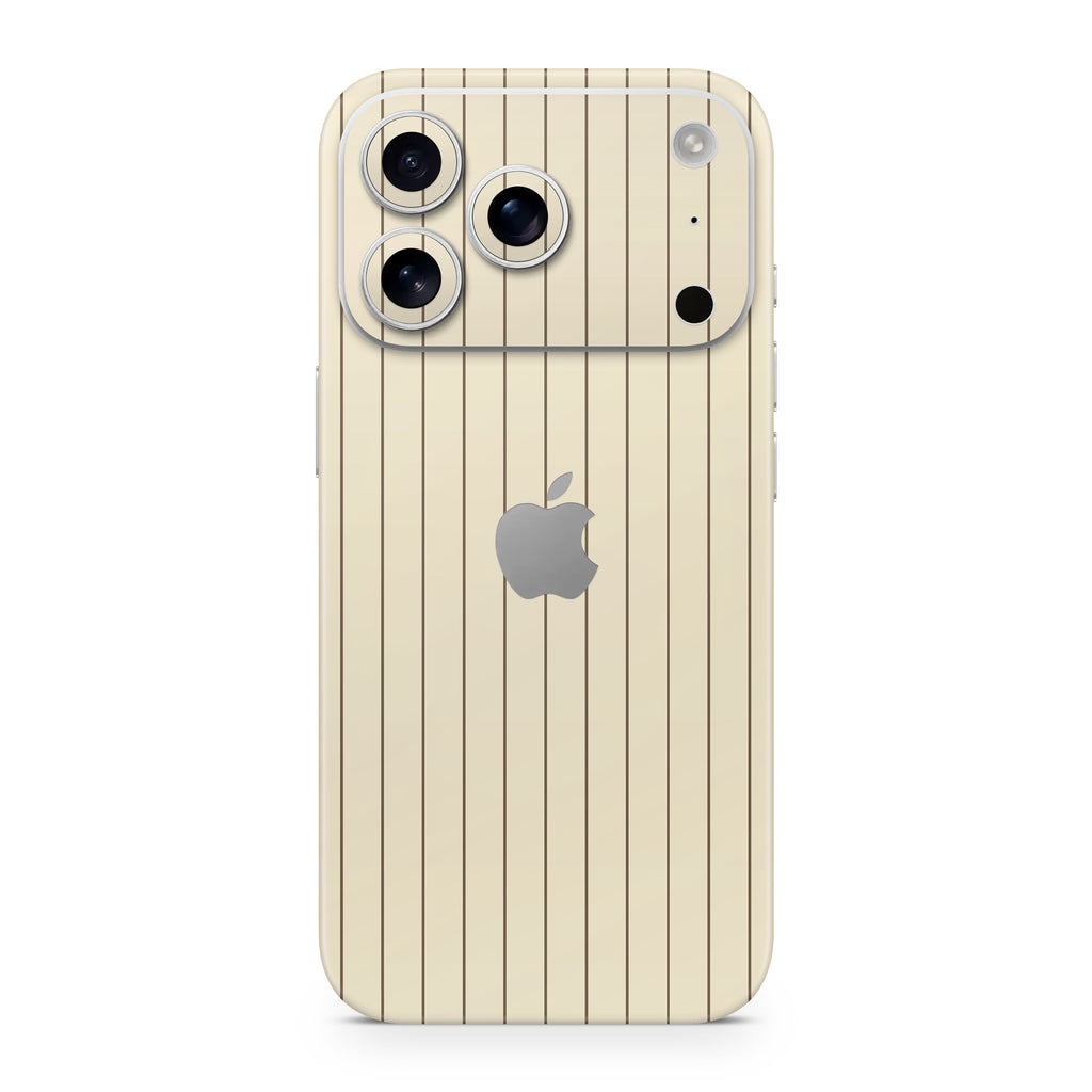 Cream Fine Line iPhone Skin + Case