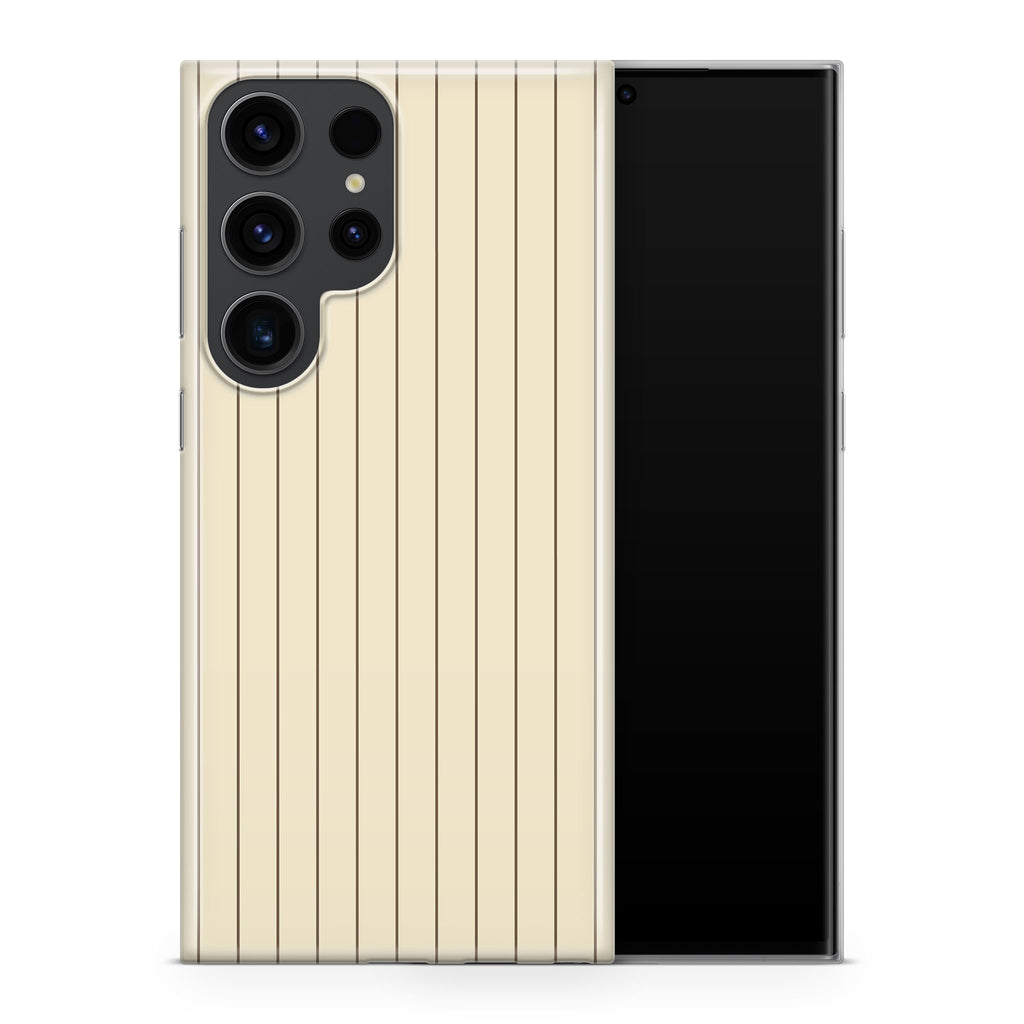 Cream Fine Line Samsung Galaxy Skin + Case