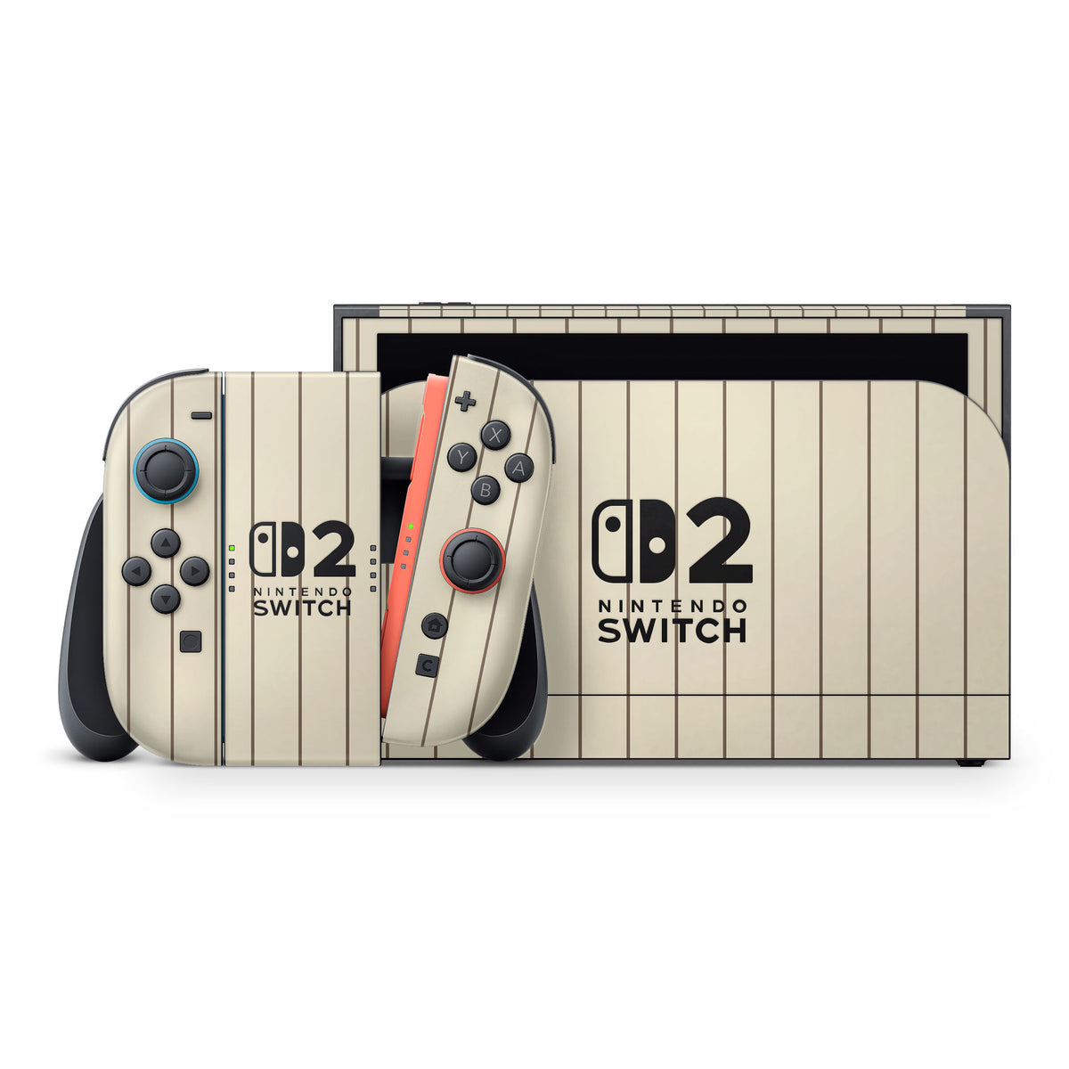Cream Fine Line Nintendo Switch 2 Skin